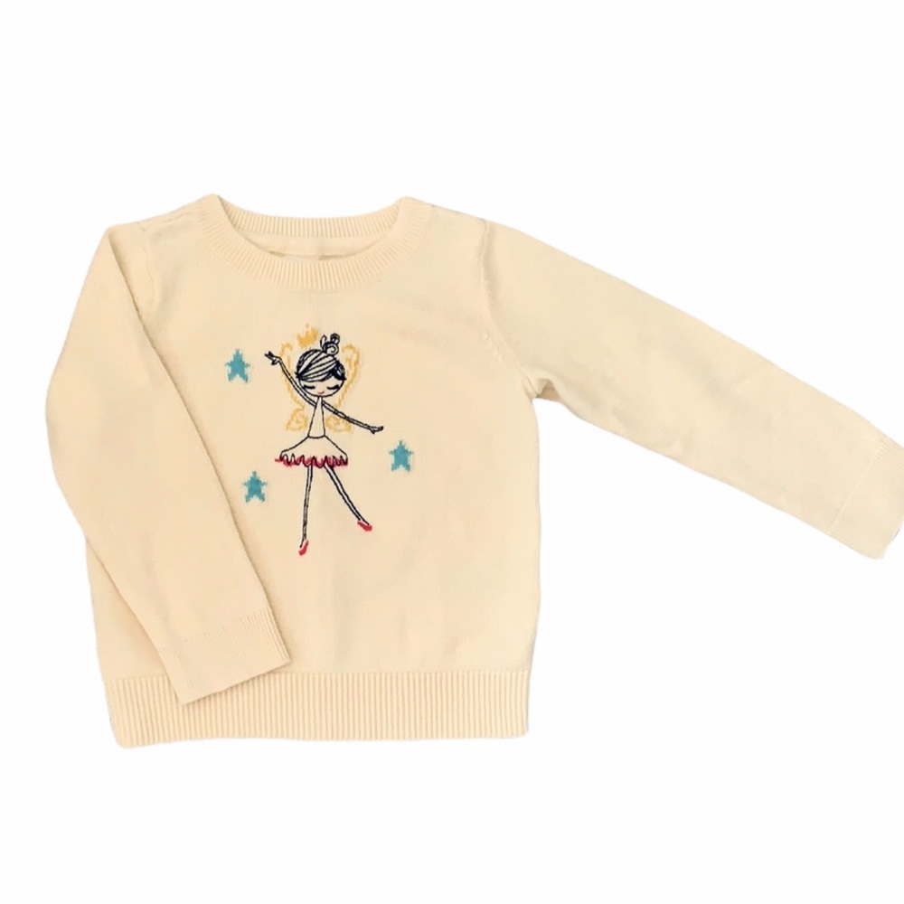 Baby Gap Cream Ballerina Pullover Sweater Size 3T LIKE NEW*